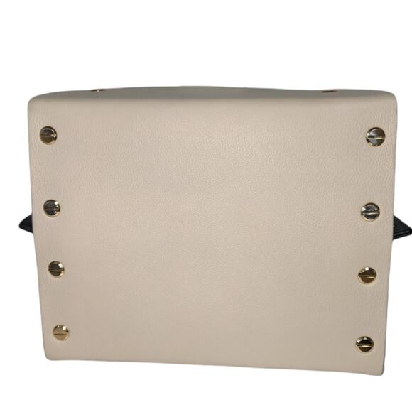 Yuzefi Delila Mini Bag Black Tan Colorblock Leather Crossbody& Chain Strap Spain - Picture 4 of 16